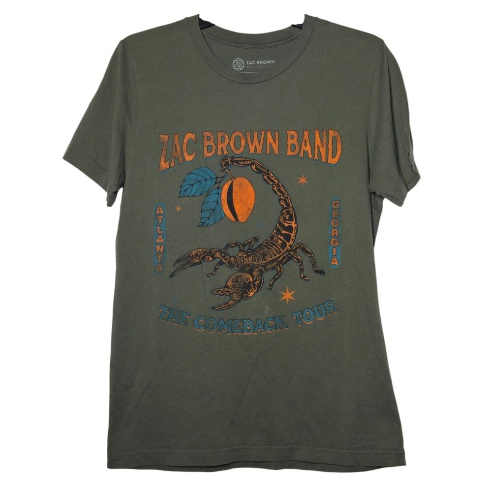 Zac Brown Band Collective‎ Mens The Comeback Tour T-Shirt Size Medium Scorpion